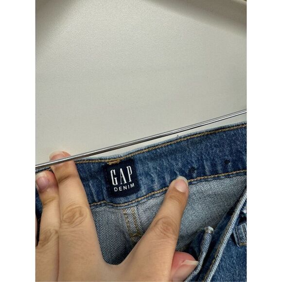GAP Women's Straight Leg Jeans - Blue - Picture 6 of 12
